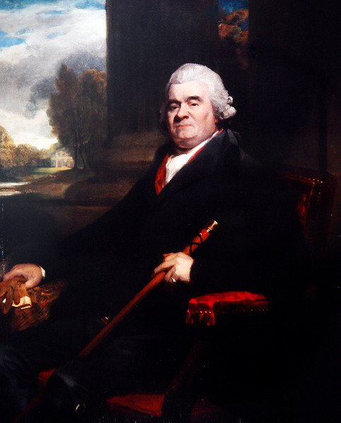Et portræt af Sir Benjamin Truman (olie på lærred) af English School