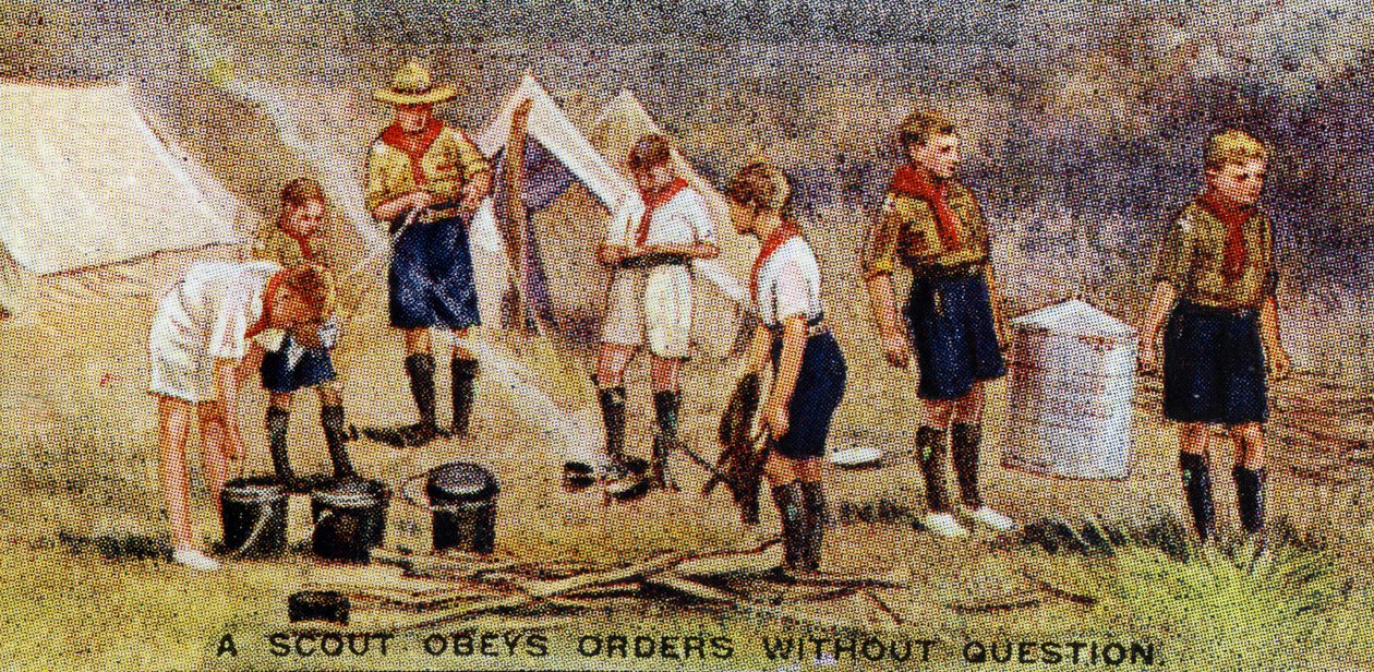 En spejder adlyder ordrer uden spørgsmål, 1929 af English School