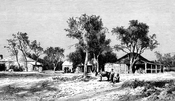 A Village on the Darling Downs, Queensland, Australien, fra 