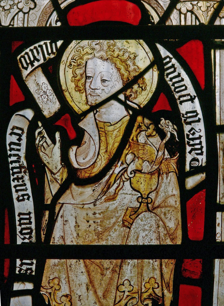 Et sydvindue forestillende St. John af English School