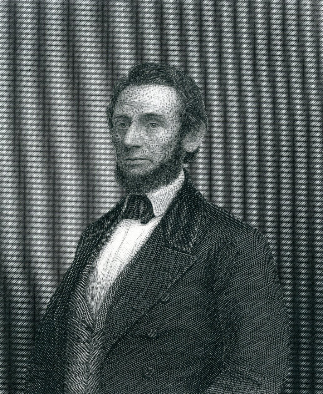 Abraham Lincoln, graveret af H. C. Balding, 1800-tallet af English School
