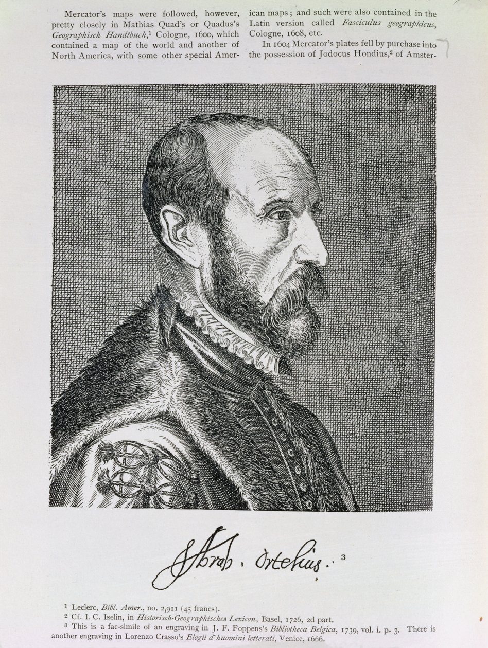 Abraham Ortelius (1527-98) illustration fra bind IV af 
