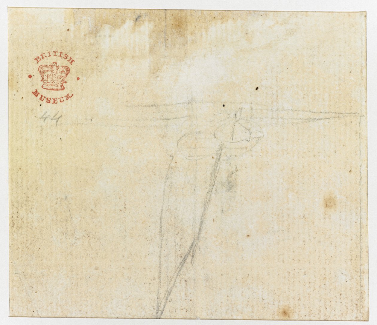 Tilføje. 15508, f.44v, En skitse, fra 