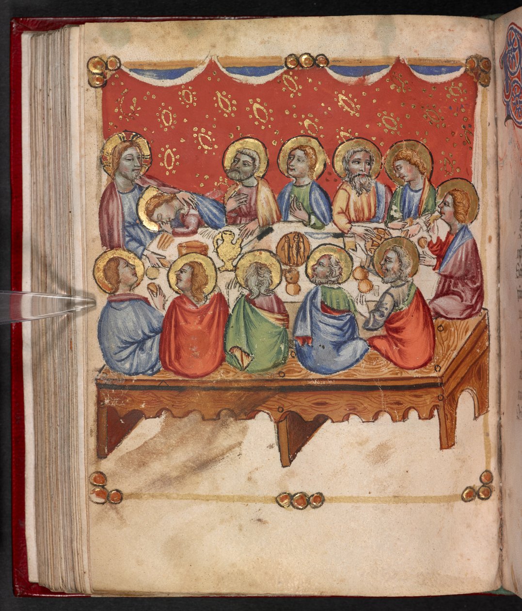 Tilføje. 17466, f.107v Den sidste nadver af English School