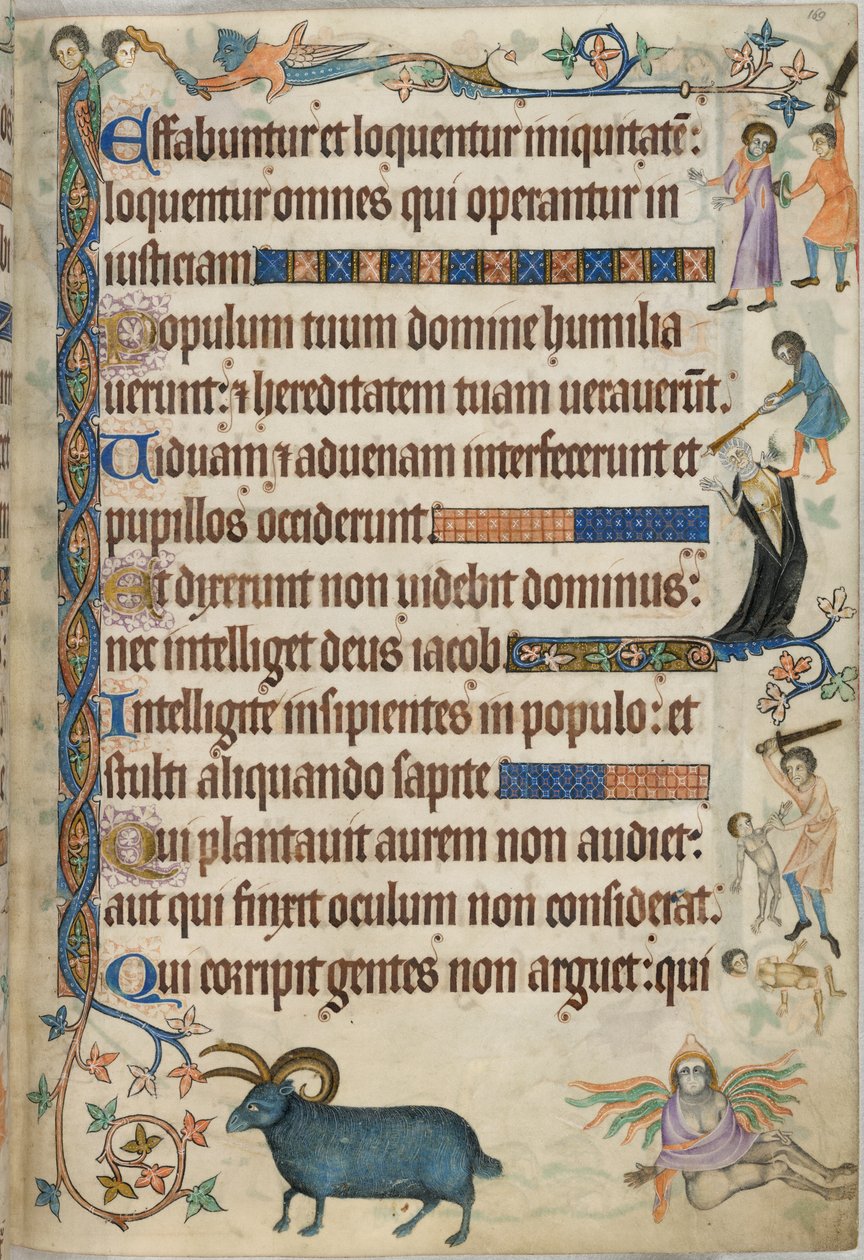 Tilføje. 42130 , f.169, Salme 93, mordscener, fra 