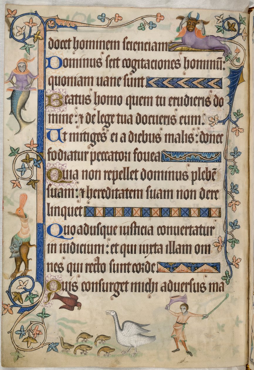 Tilføje. 42130, f.169v, Salme 93, Gæs med gæslinger, fra 