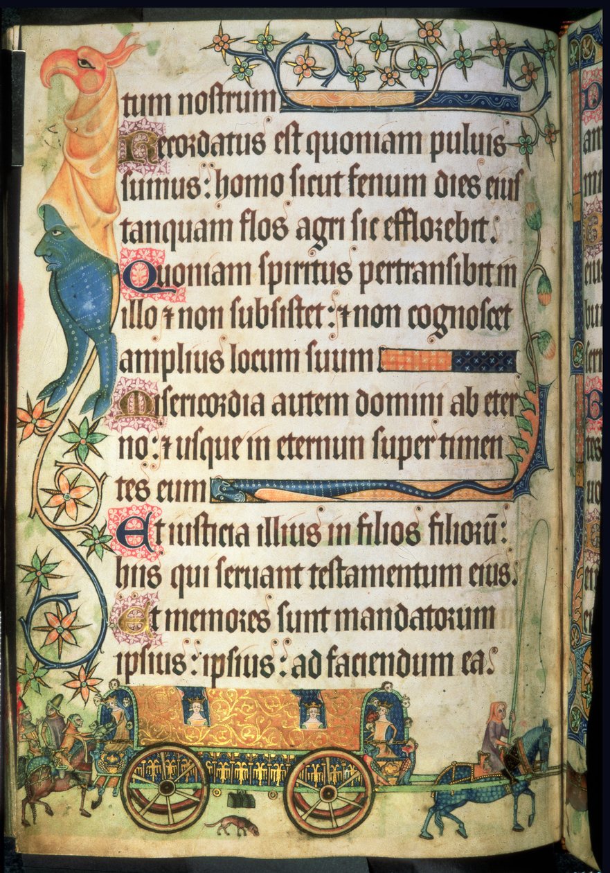 Tilføj 42130 f.181v Salme 102: Rejsevogn for kongelige damer, fra 