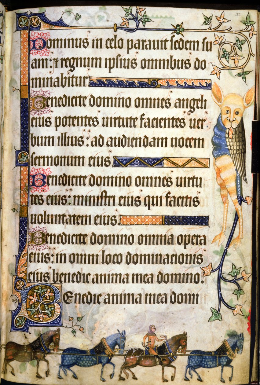 Tilføj 42130 f.182 Tekst heste tegnetræner vist på f.181v, fra 