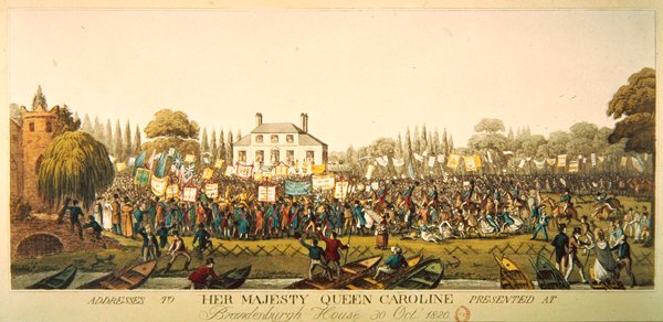 Taler til Hendes Majestæt Dronning Caroline fremlagt i Brandenburgh House den 30. oktober 1820 af English School