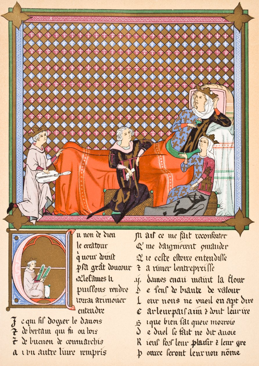Adenez, kongen af minstrerne, 1878 af English School
