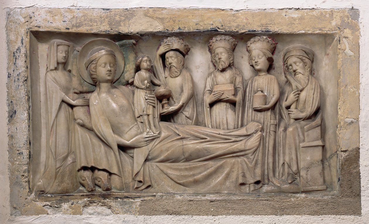 Tilbedelse af Magi, ca. 1350 (alabast) af English School