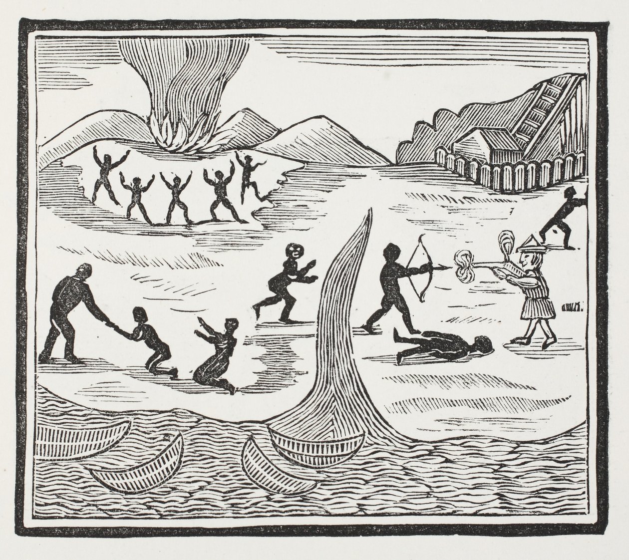 Advent of Friday, illustration fra Chap-books of the Eighteenth Century af John Ashton, pub. 1882 af English School