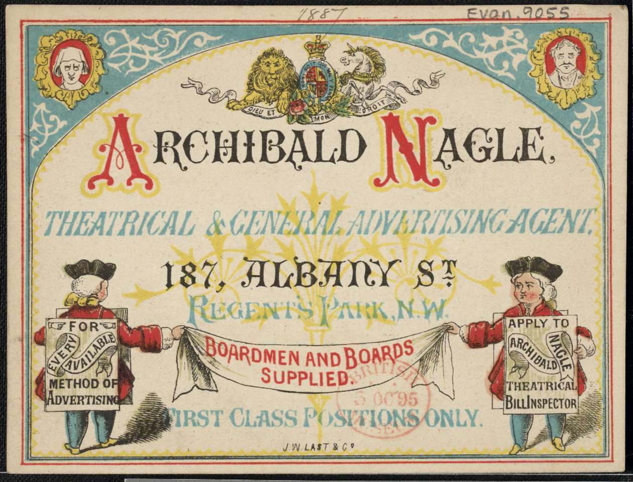 Annonce for Archibald Neagle, reklameagent af English School