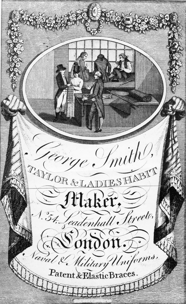 Annonce for George Smith, Taylor og Ladies Habit Maker af English School
