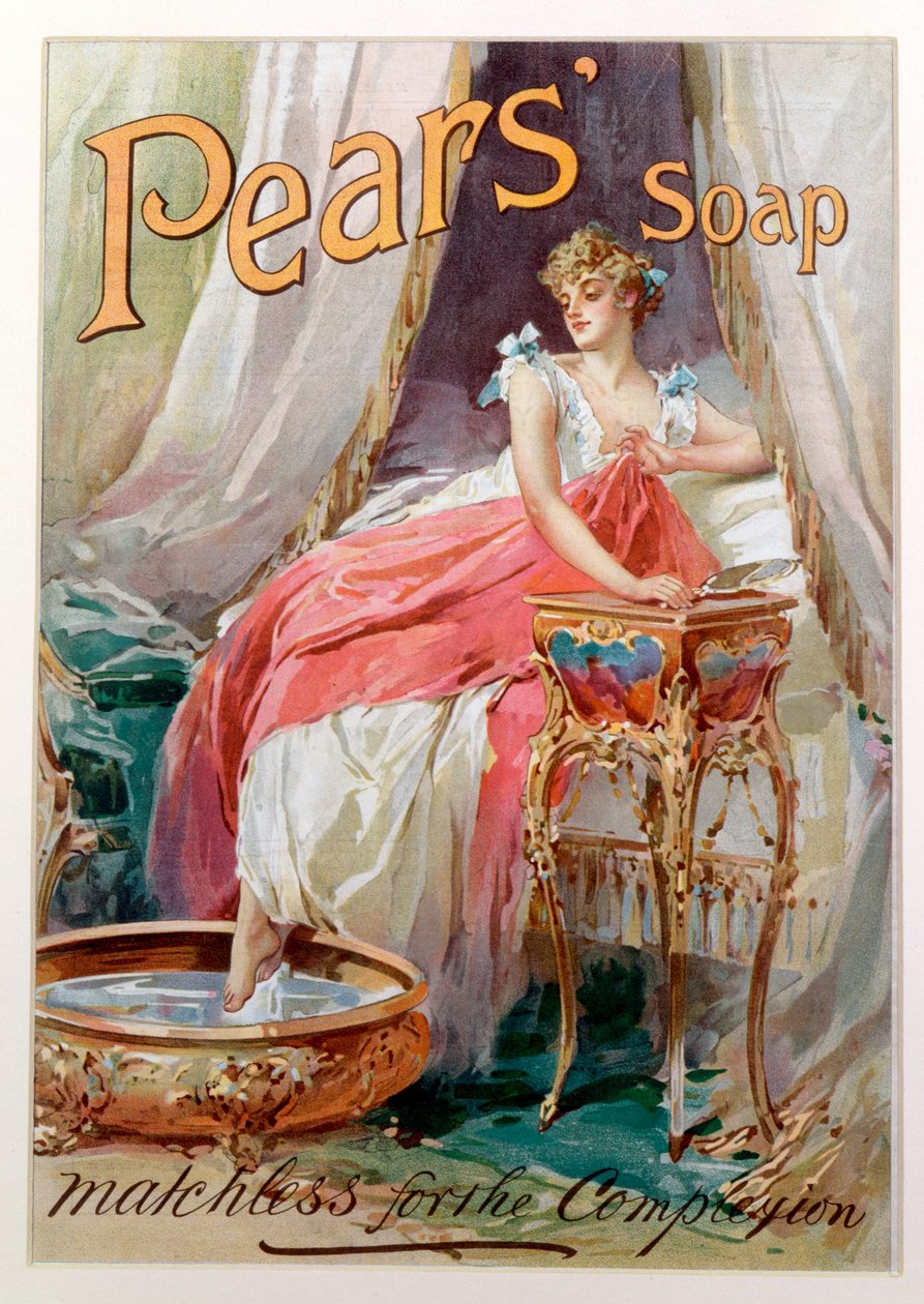 Annonce for pæresæbe, 1898 af English School