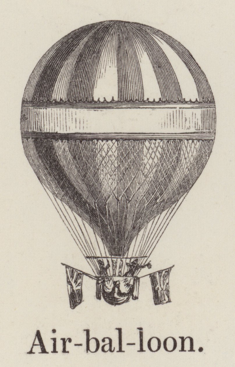 Luftballon (indgravering) af English School