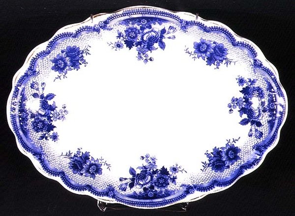 Albertoli mønster Staffordshire tallerken, ca. 1860 (keramik) af English School