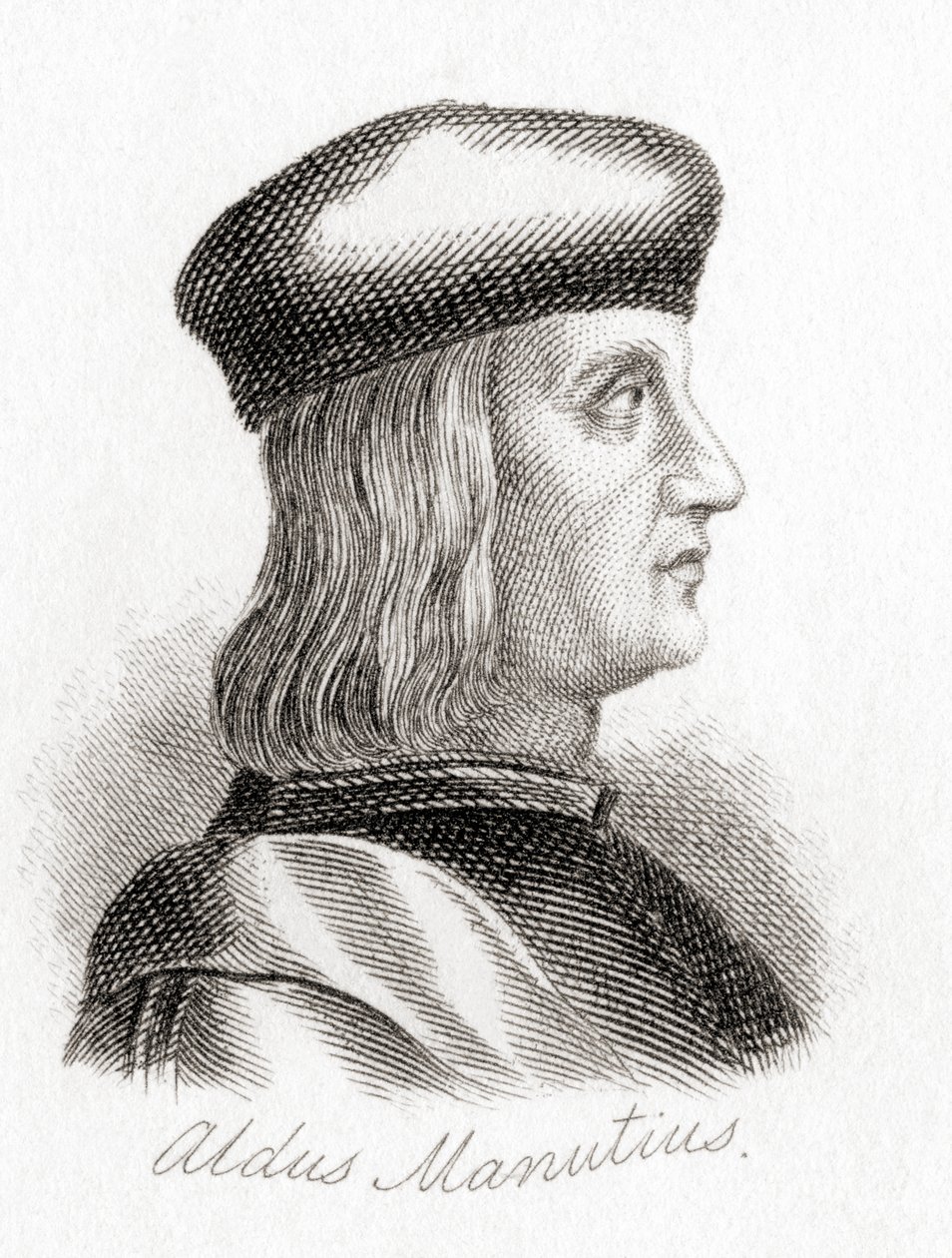 Aldus Pius Manutius af English School