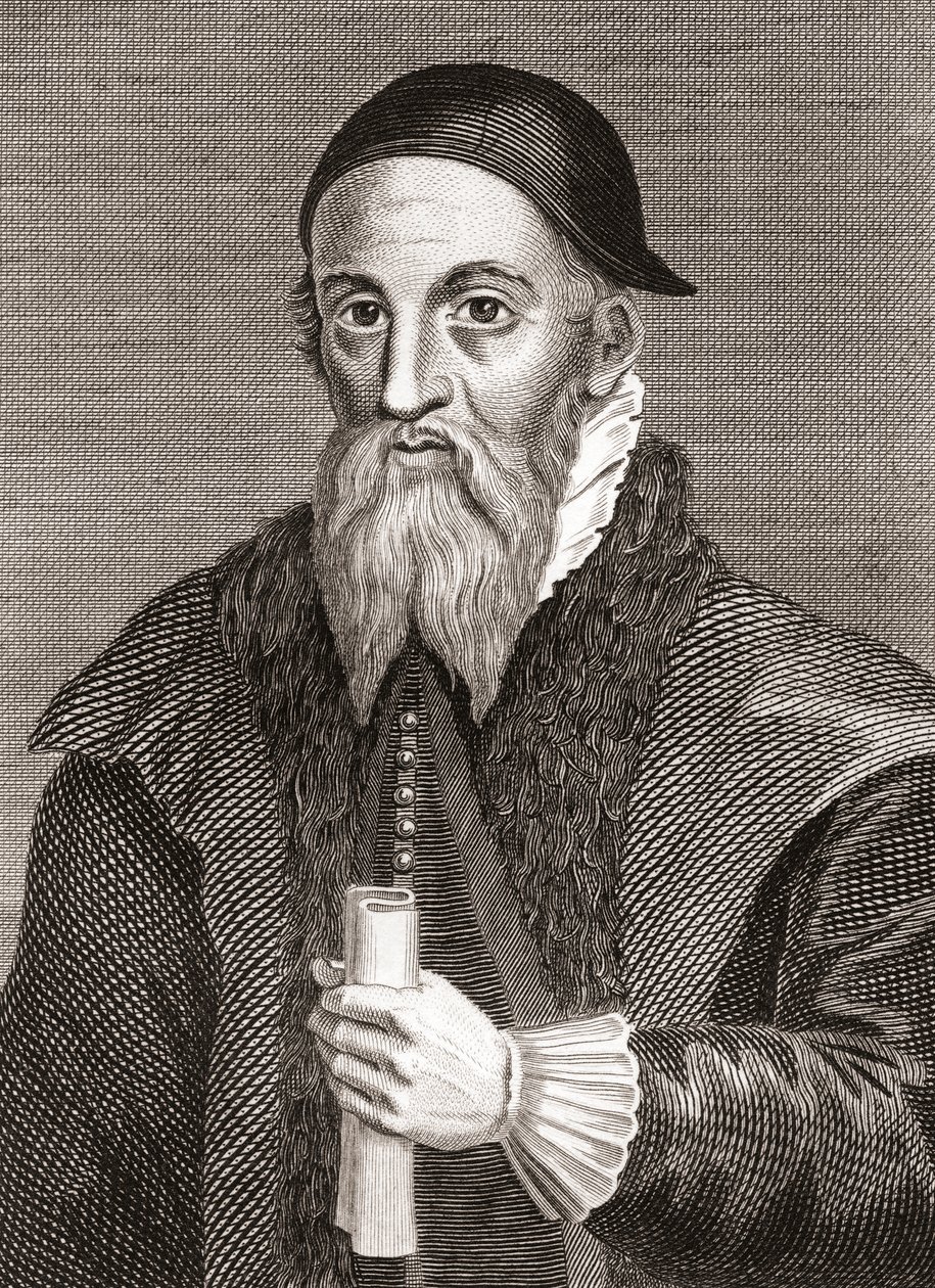 Alexander Erskine af Gogar, ca. 1521-1592. Skotsk lair og keeper af James VI af Skotland på Stirling Castle. Fra Iconographia Scotica eller Portraits of Illustrious Persons of Scotland, udgivet 1797. af English School