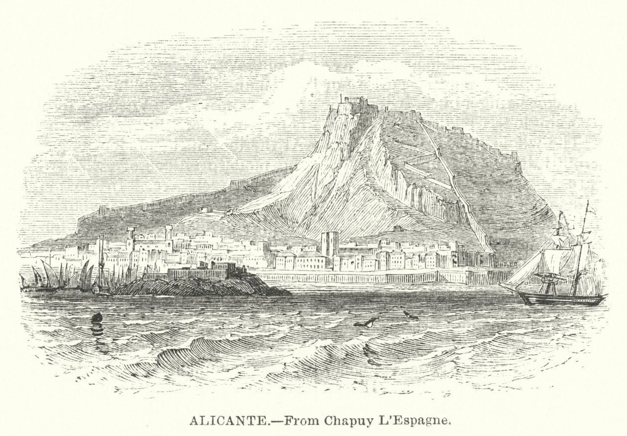Alicante (gravering) af English School