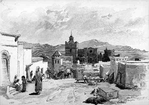Almeria Cathedral, Almeria, Spanien, fra "The Picturesque Mediterranean", bind 3, udgivet af Cassell and Co. Ltd. af English School