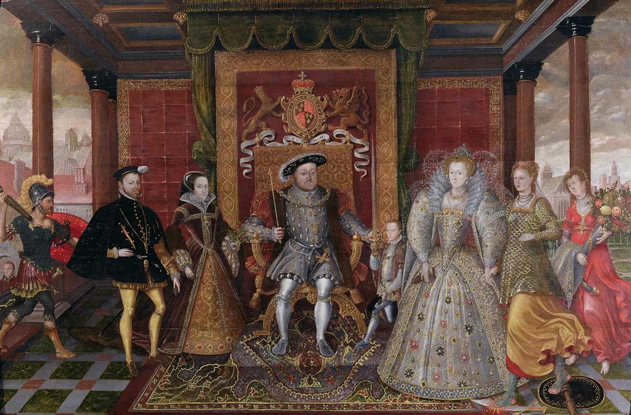 En allegori om Tudor-følgen: Henry VIII