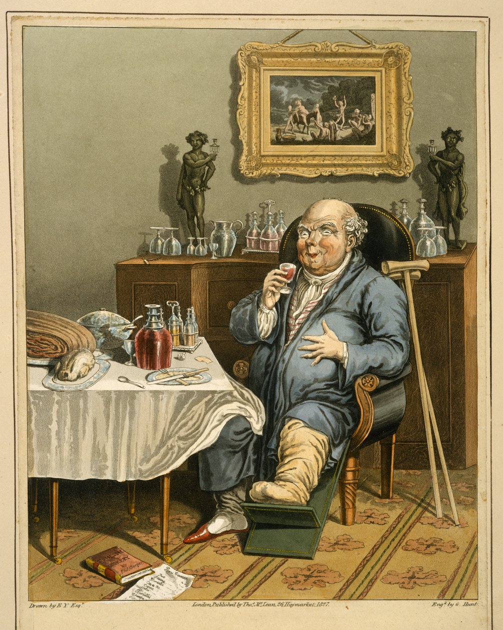 En udsøgt smag, med en udvidet forståelse, udgivet af Thomas McLean, London, 1827 af English School