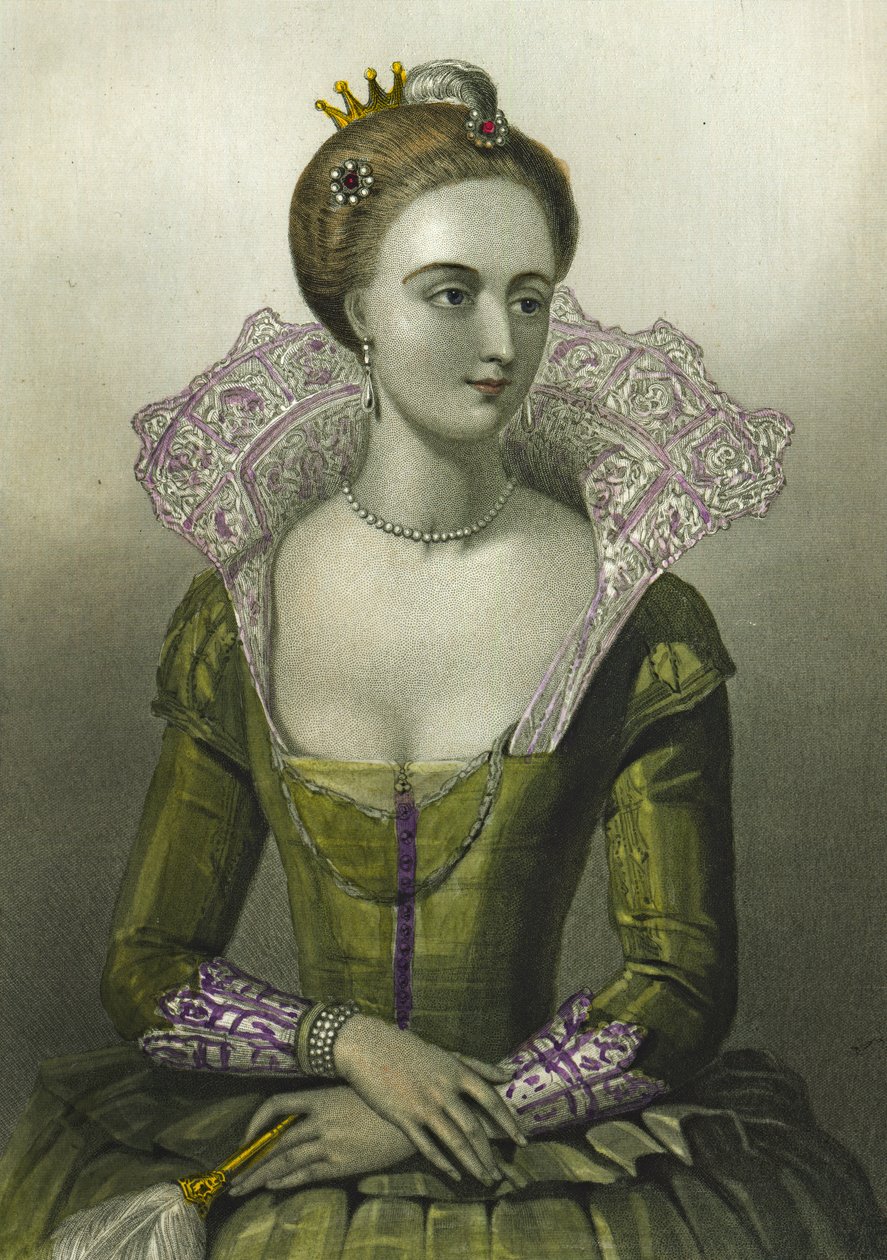 Anne af Danmark, Queen Consort of James I of Great Britain, 1856 af English School