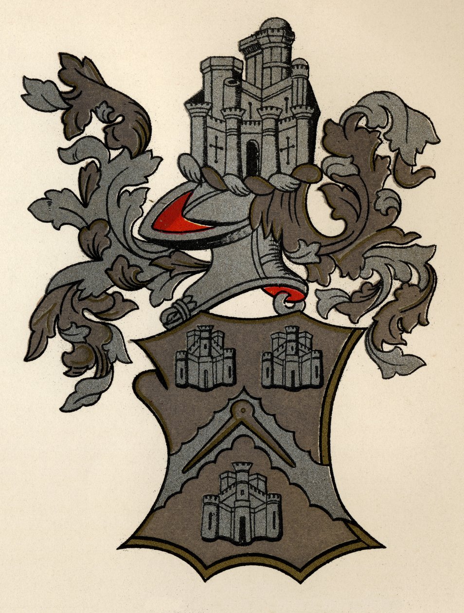 Våben givet til Masons Company of London, 12. Edward IV, 1472-73, fra The History of Freemasonry, bind II, udgivet af Thomas C. Jack, London, 1883 af English School
