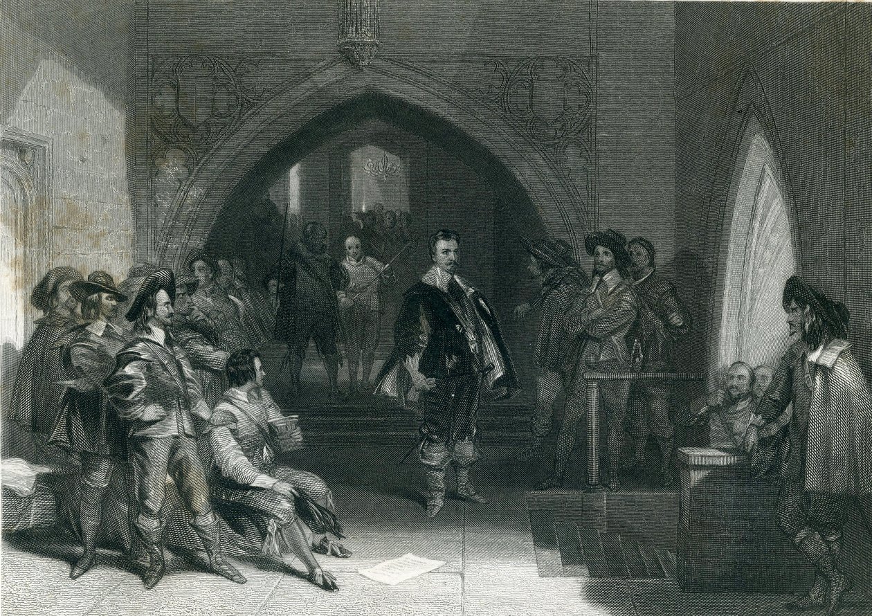 Arrestation af Lord Strafford, 1640 af English School