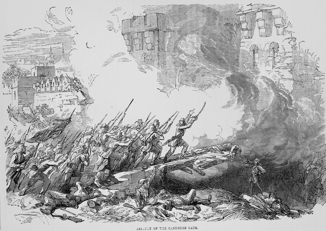 Assault of the Cashmere Gate af English School