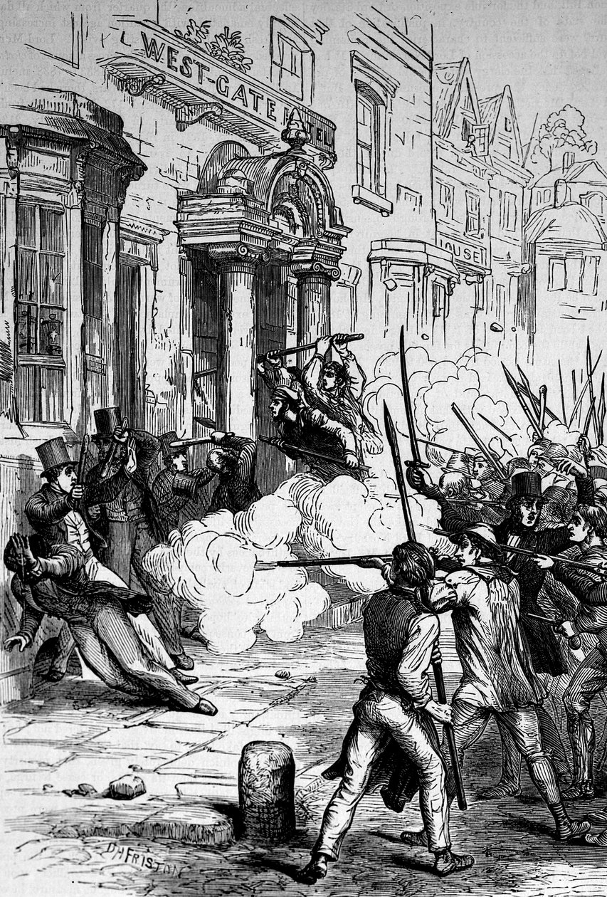 Angreb på Westgate Hotel, Newport den 4. november 1839 af English School