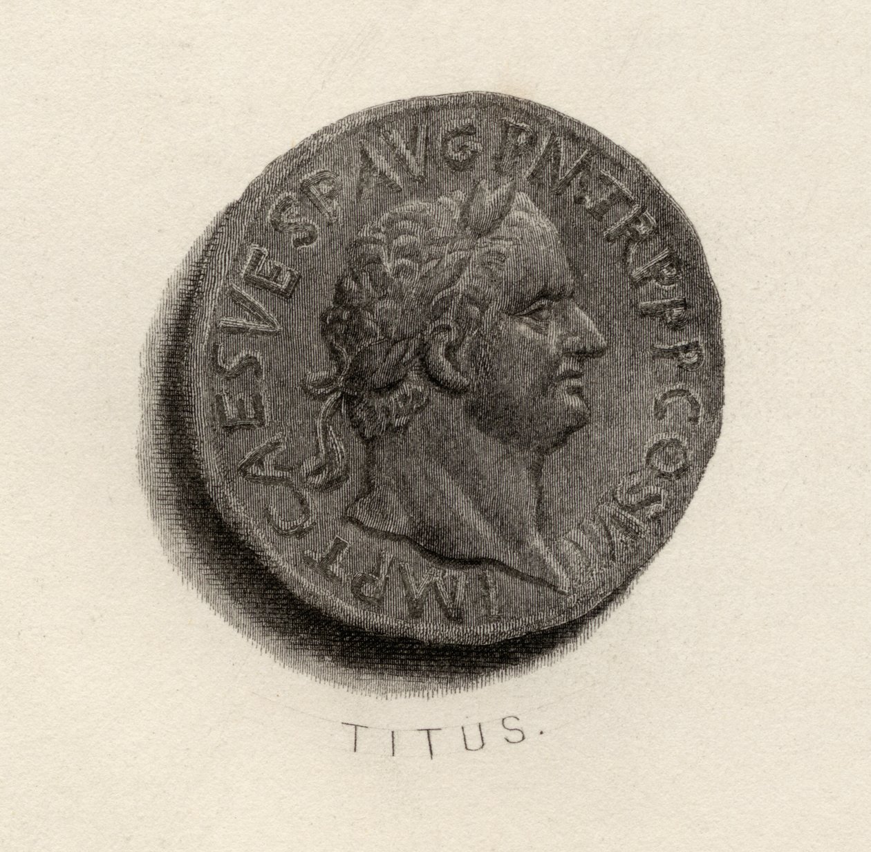 Aureus mønt, fra Titus Flavius Vespasianus æra af English School