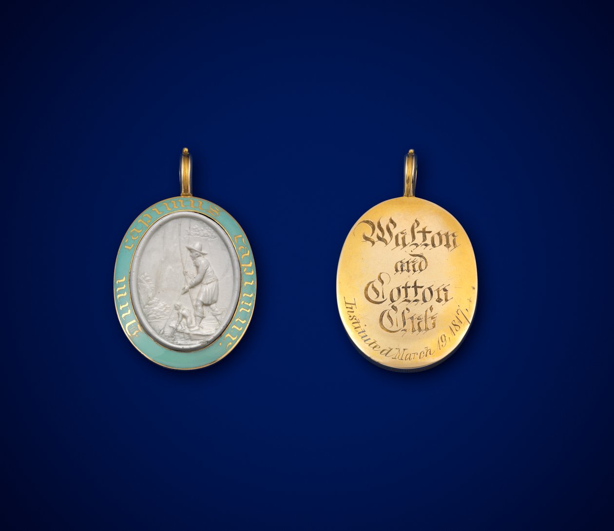 Badge for Walton and Cotton Club, indstiftet 19. marts 1871 (metal og emalje) af English School