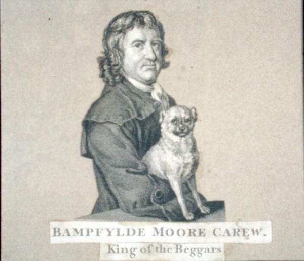 Bampfylde Moore Carew (1693-c.1770) Tiggernes konge (gravering) af English School