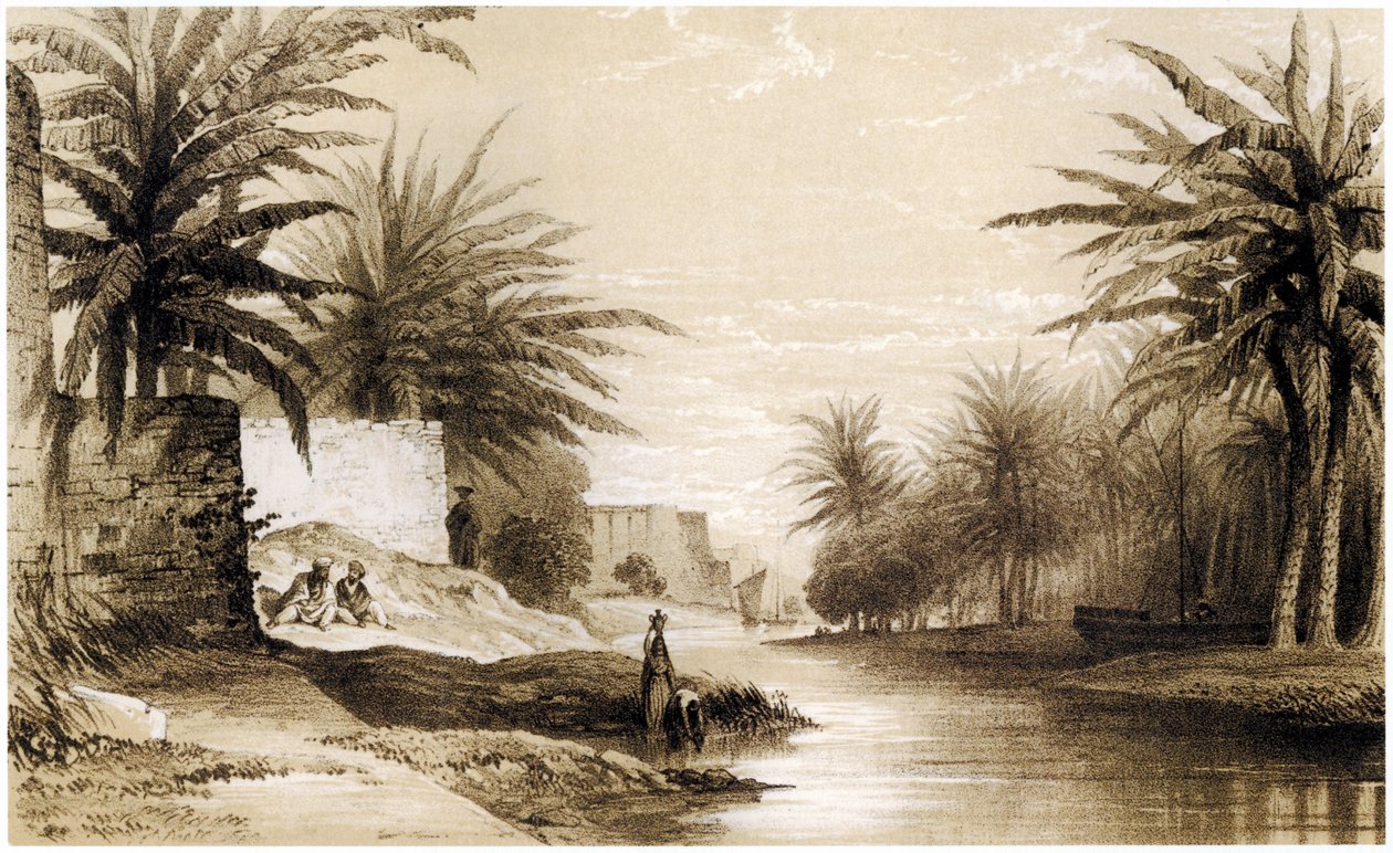 Basra, ca. 1834-37 (tegning) af English School