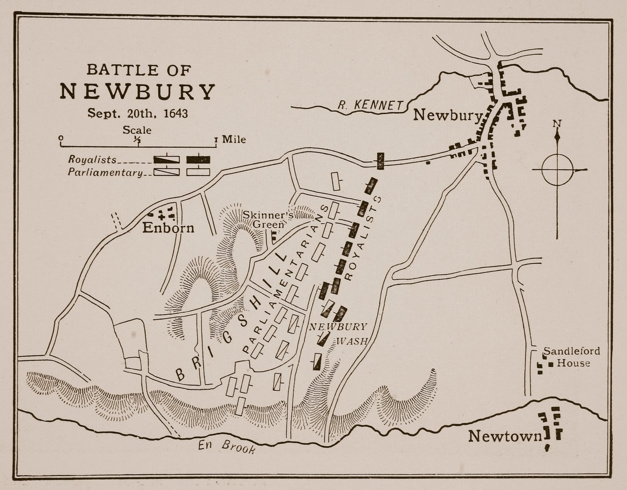 Slaget ved Newbury, 20. september 1643 af English School