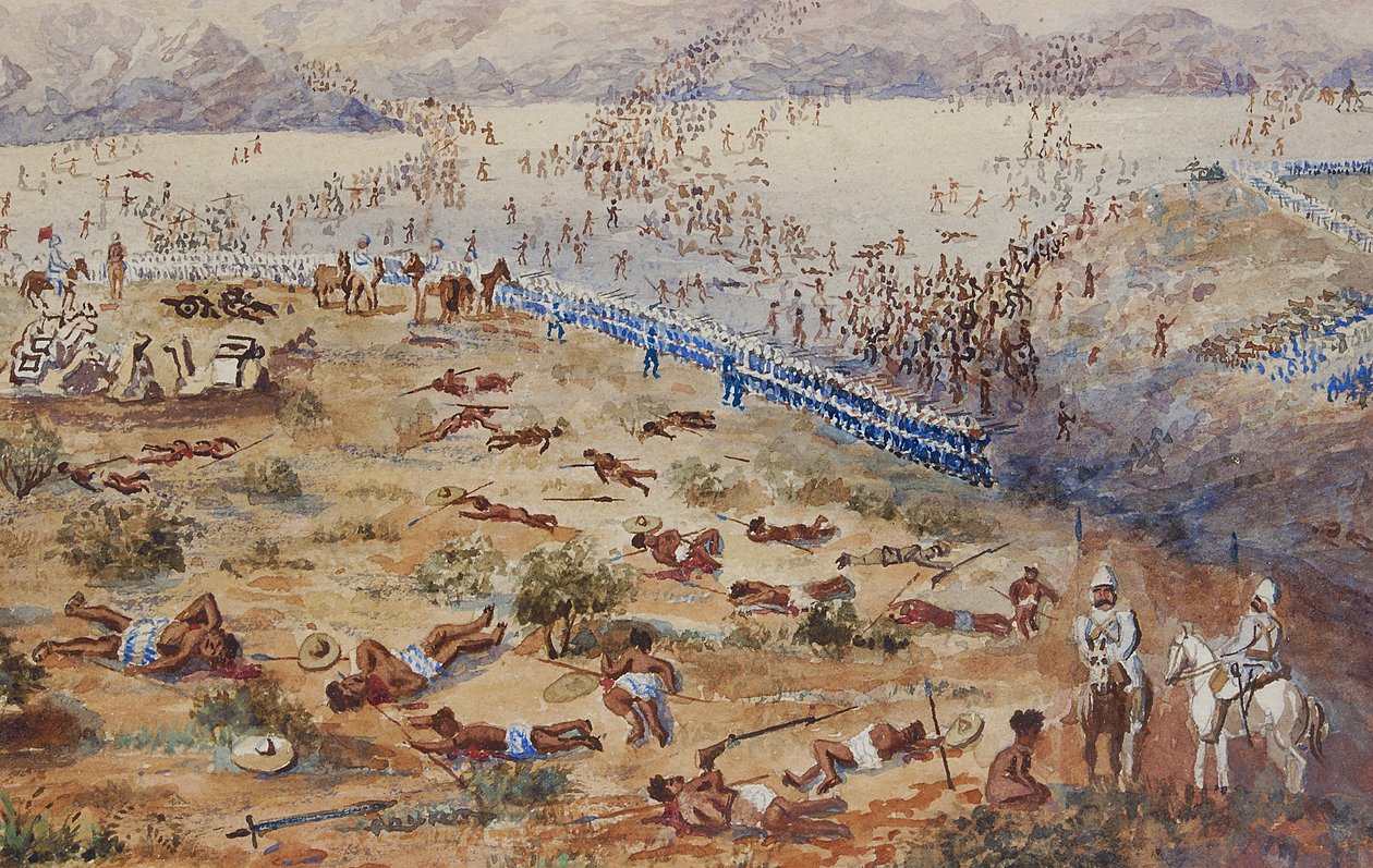 Battle of Tamai, 1884 af English School
