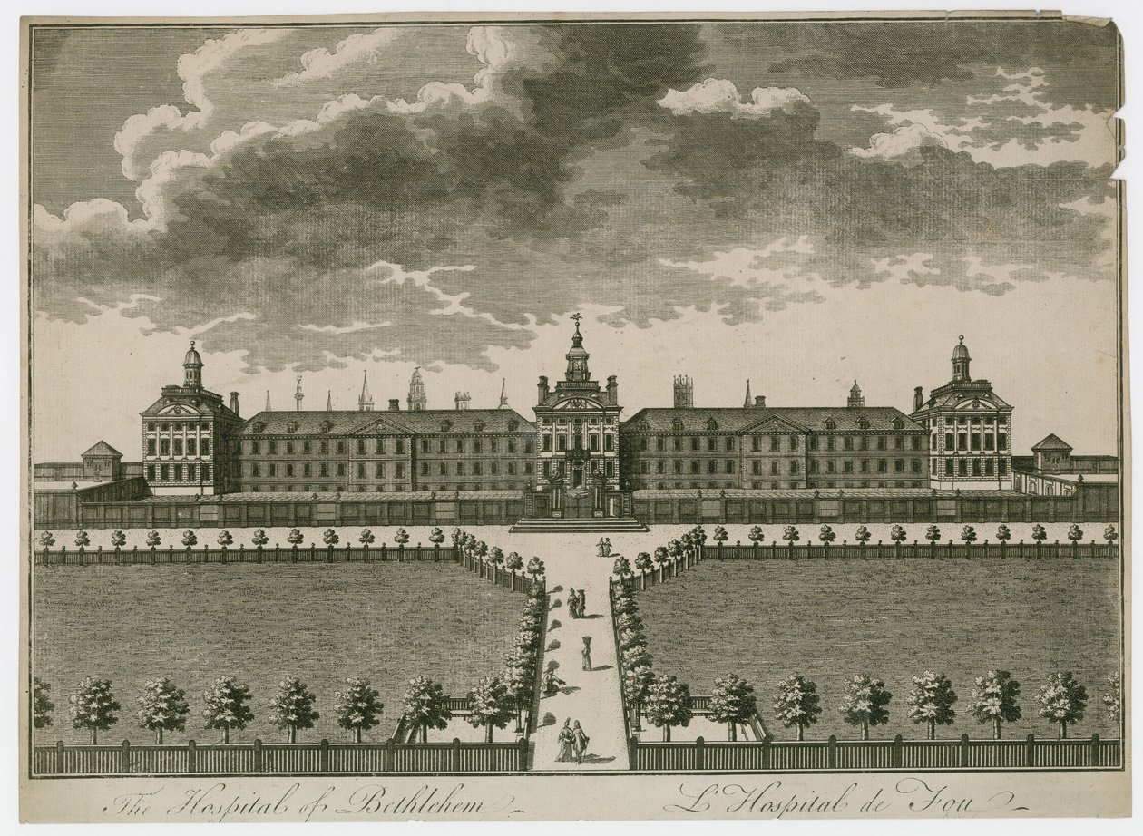 Bethlehem Hospital (gravering) af English School