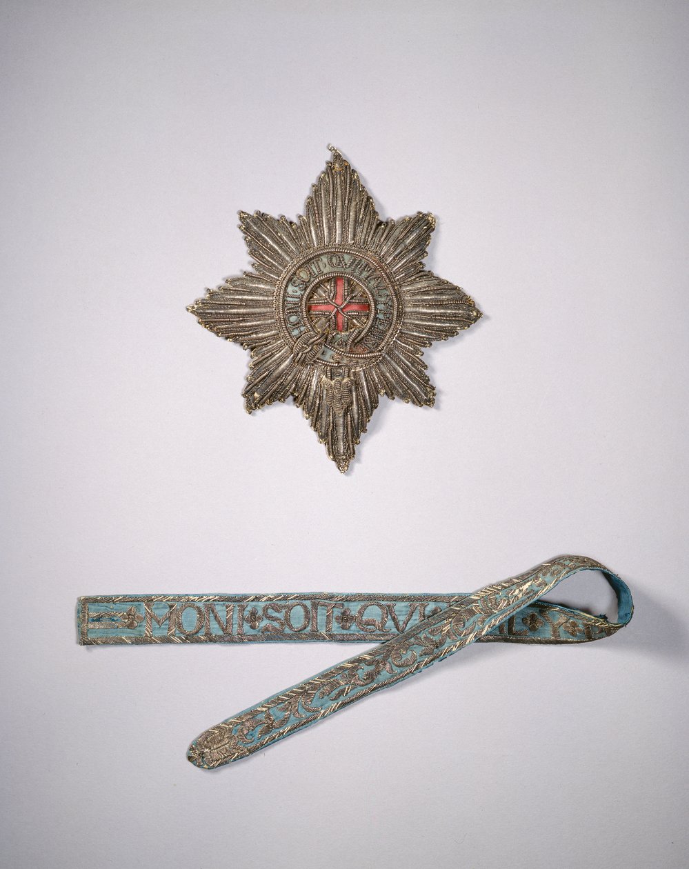 Bonnie Prince Charlies Star and Garter, 1600-tallet af English School