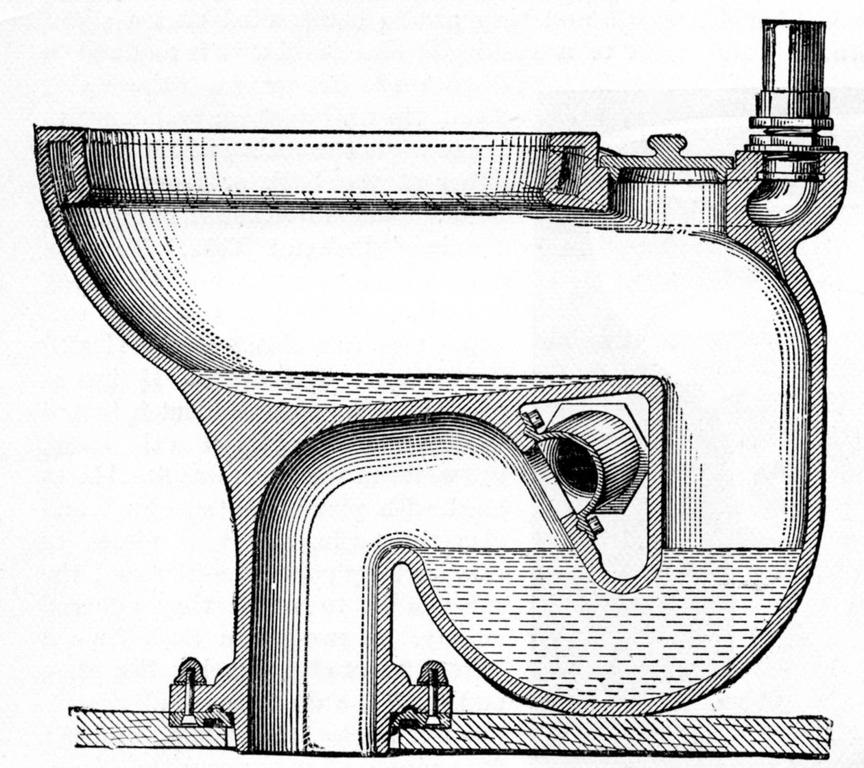 Bostels nr. 7 Excelsior Wash-Out toilet, 1870 af English School