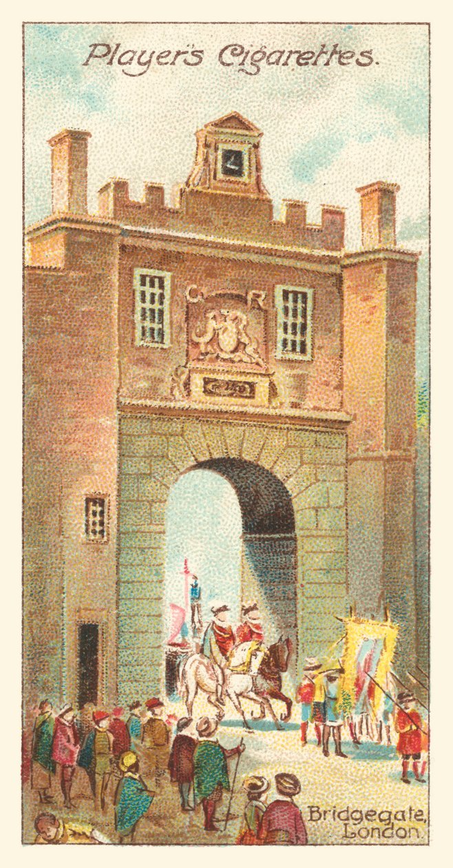 Bridgegate, London (chromolitho) af English School