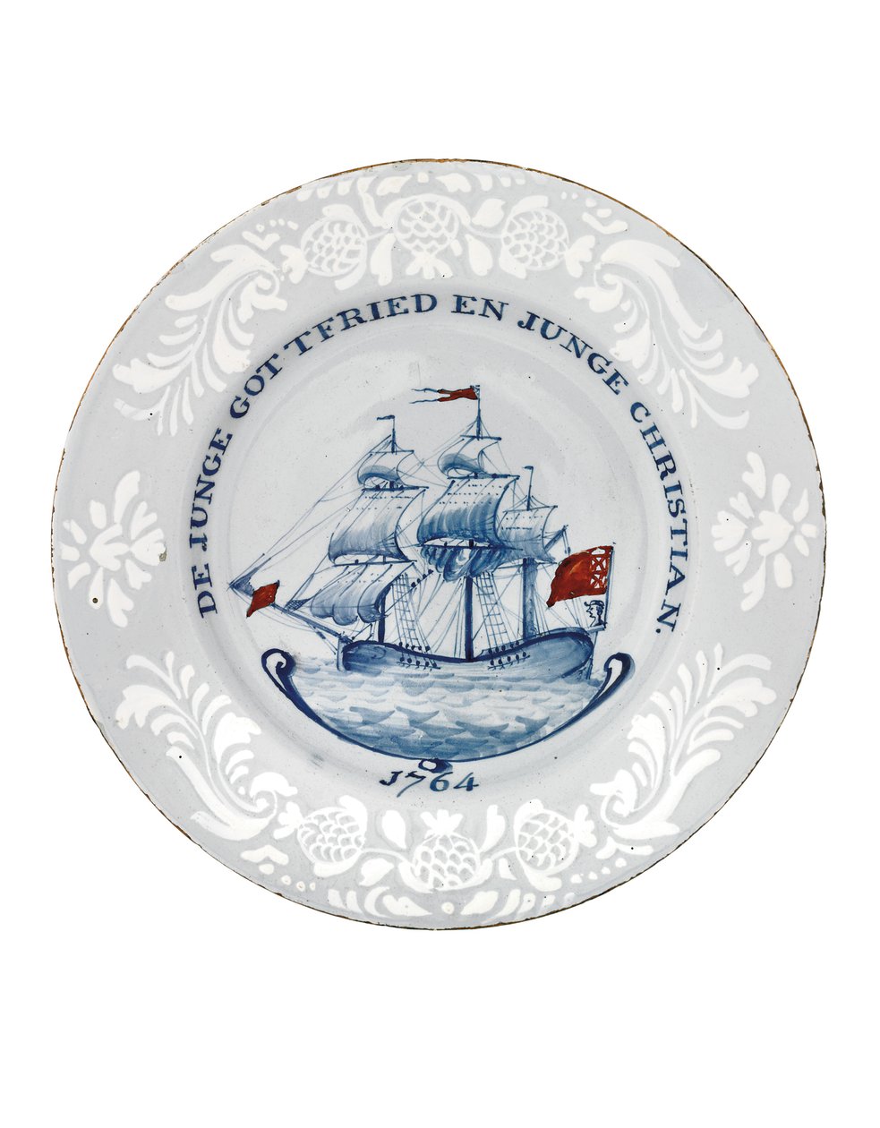 Bristol Delft-plade, sandsynligvis Richard Frank fra Redcliffe af English School