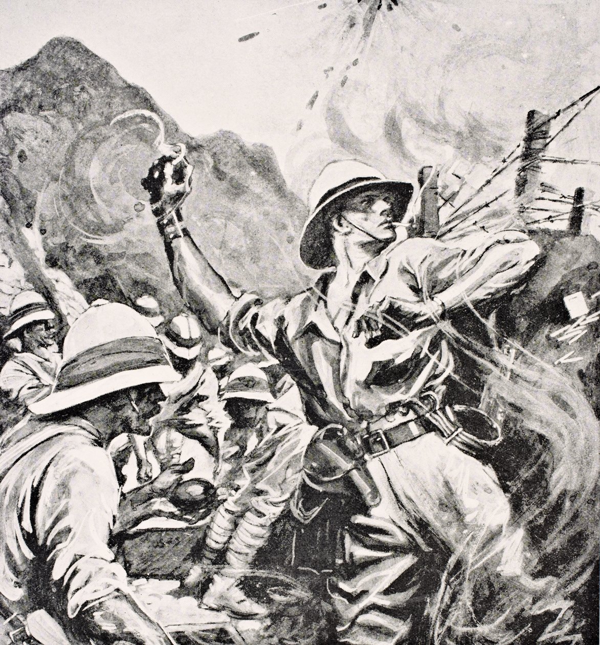 Britisk løjtnant W.T. Forshaw VC, fra 