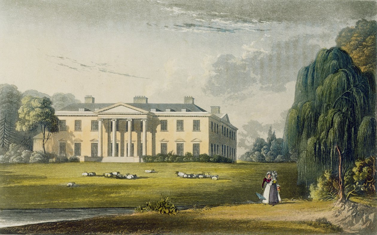 Broadlands, fra Ackermanns Repository of Arts, 1825 af English School