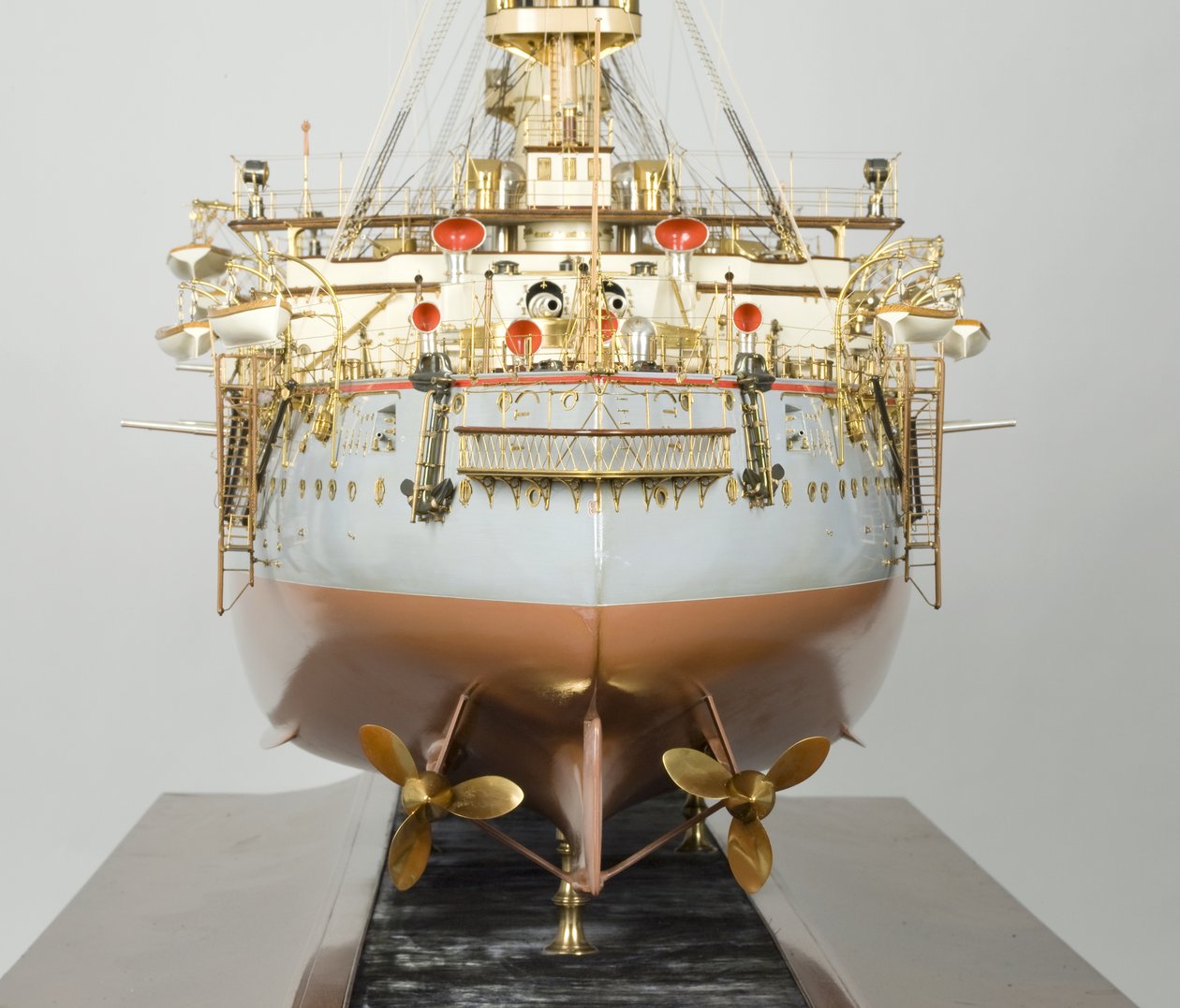 Builders model af japansk slagskib "Hatsuse", ca. 1890-99 af English School