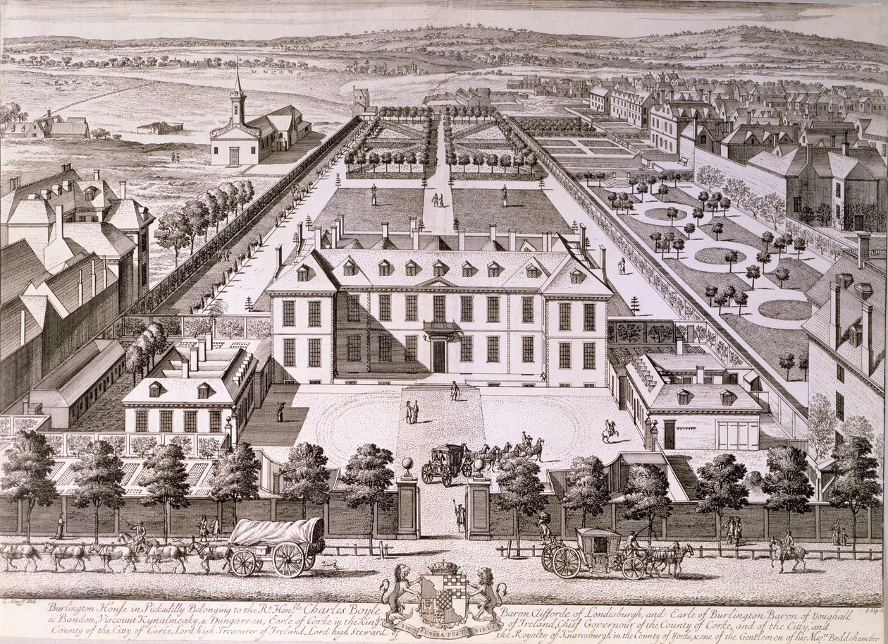Burlington House i Piccadilly, 1700-tallet af English School