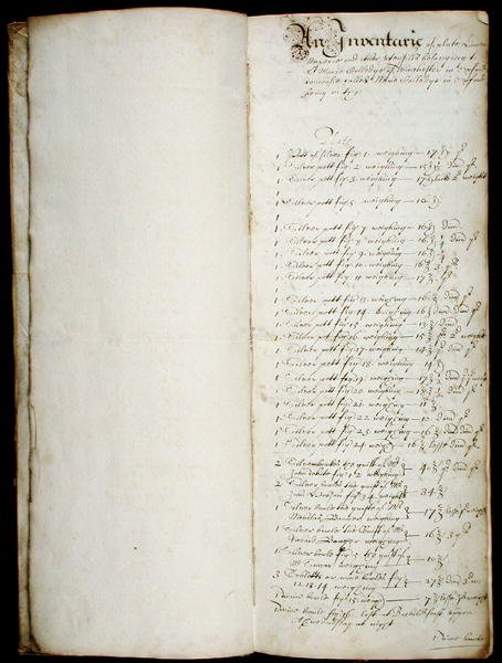 Bursars lange bog, begyndende 1655 (pen og blæk på papir) af English School