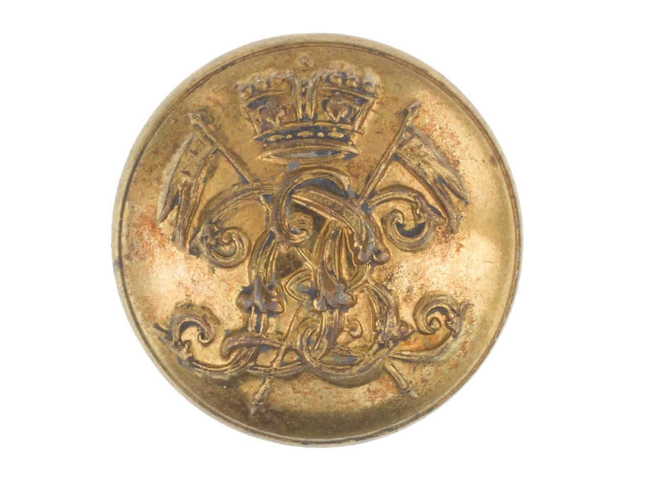 Button, 9. Regiment af Bengal Lancers, før 1901 af English School
