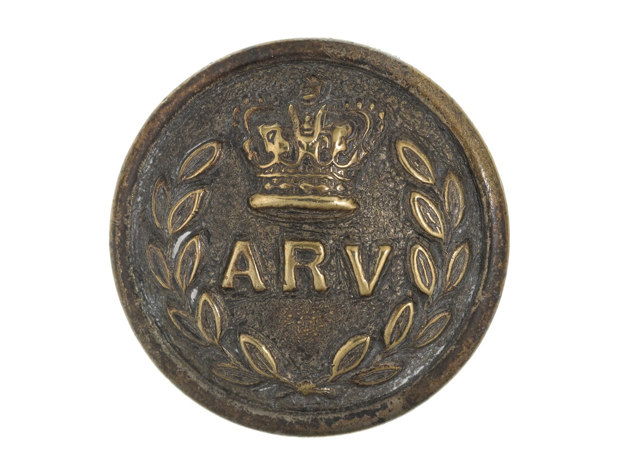 Button, Allahabad Frivillige Rifles, før 1901 af English School
